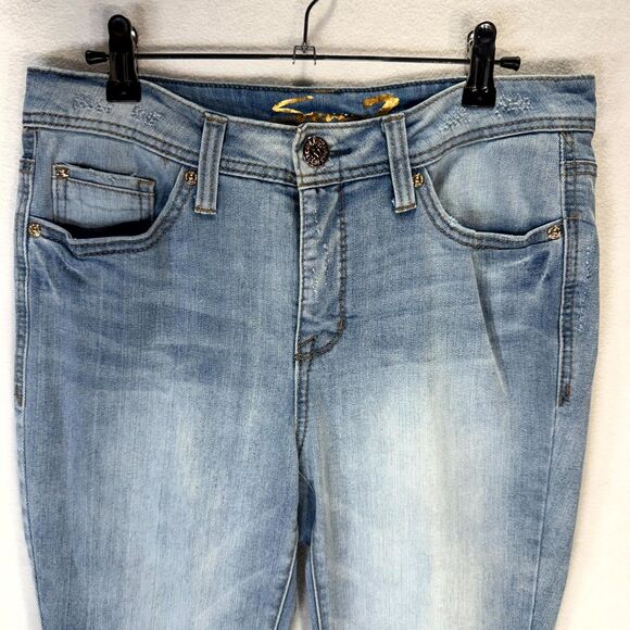 Seven7 Audrey Skimmer Jean Capris Womens‎ Size 8 - Picture 7 of 12